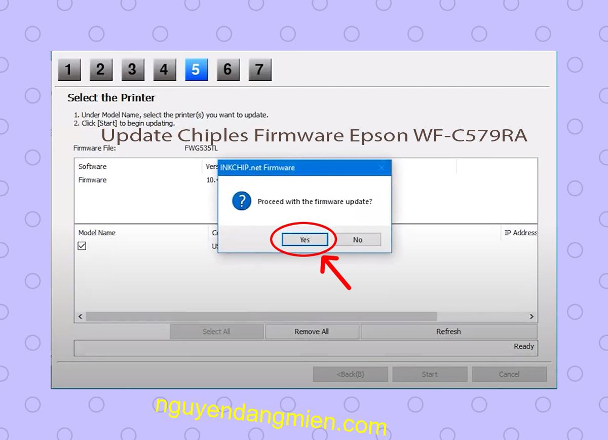 Update Chipless Firmware Epson WF-C579RA 8