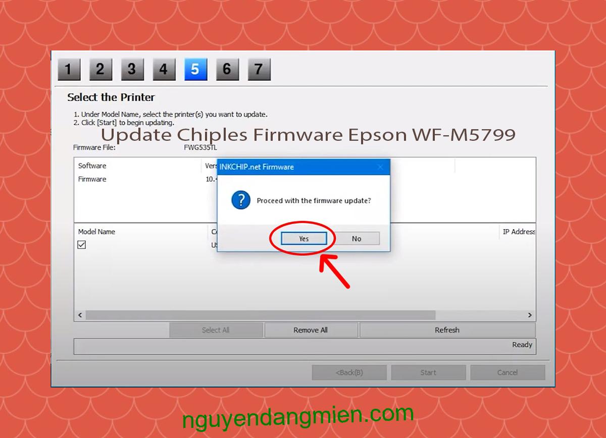 Update Chipless Firmware Epson WF-M5799 8