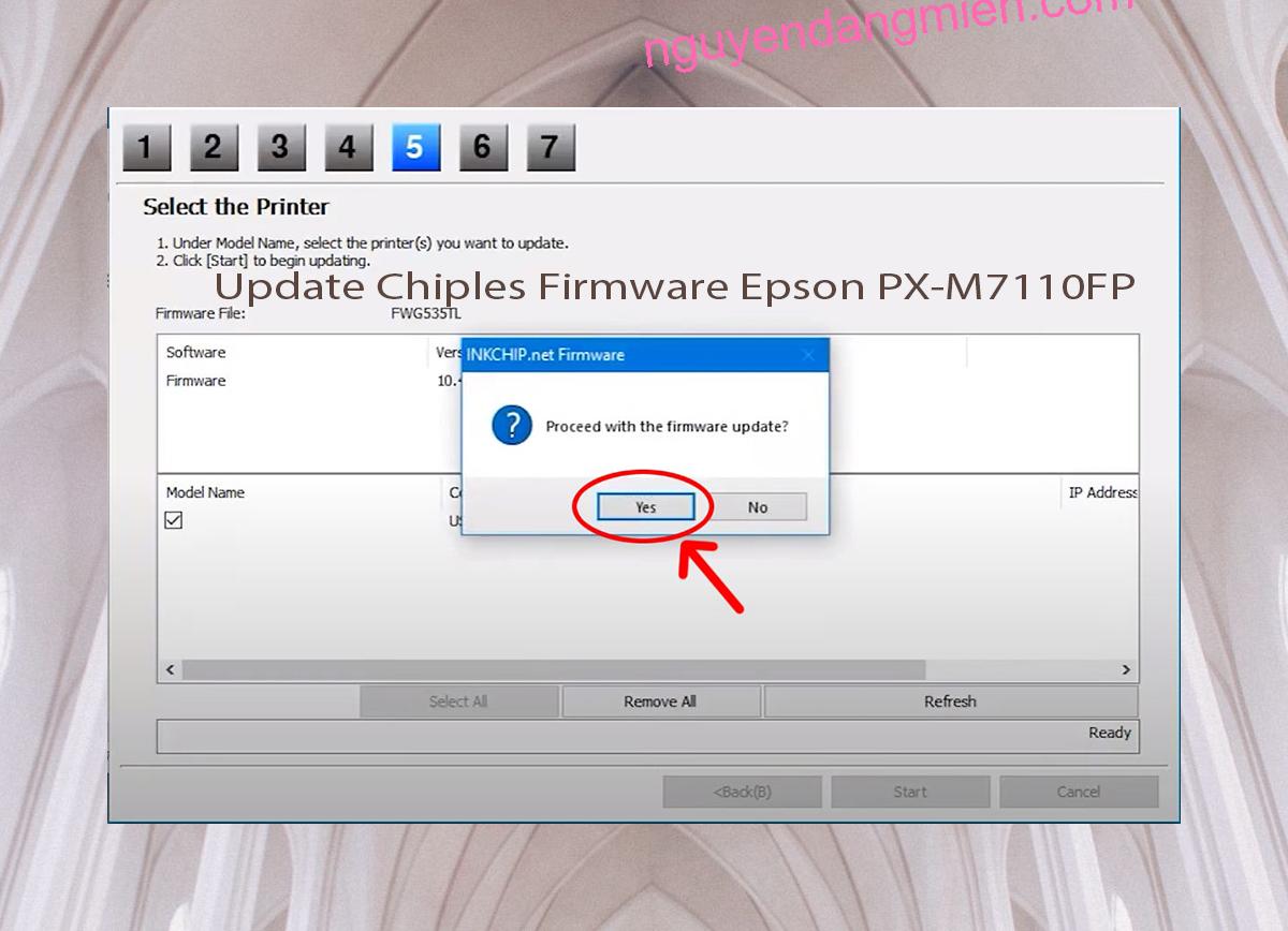 Update Chipless Firmware Epson PX-M7110FP 8