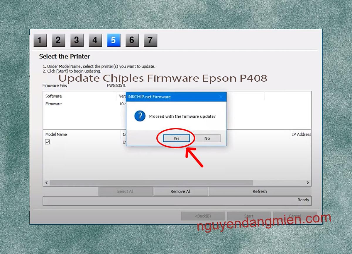Update Chipless Firmware Epson P408 8