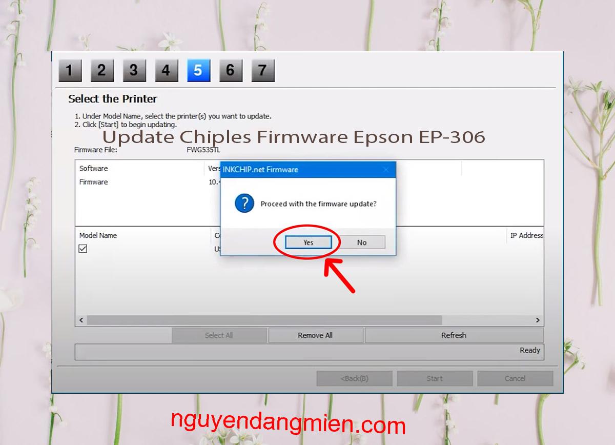 Update Chipless Firmware Epson EP-306 8