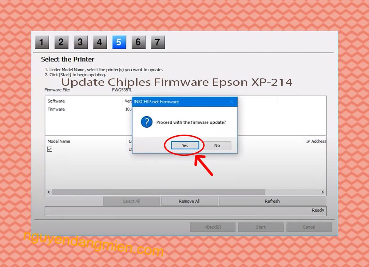 Update Chipless Firmware Epson XP-214 8