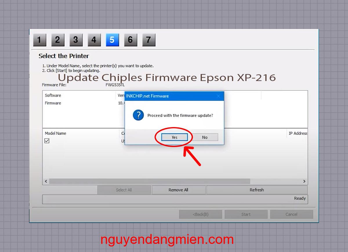 Update Chipless Firmware Epson XP-216 8