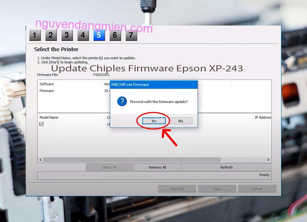 Update Chipless Firmware Epson XP-243 8