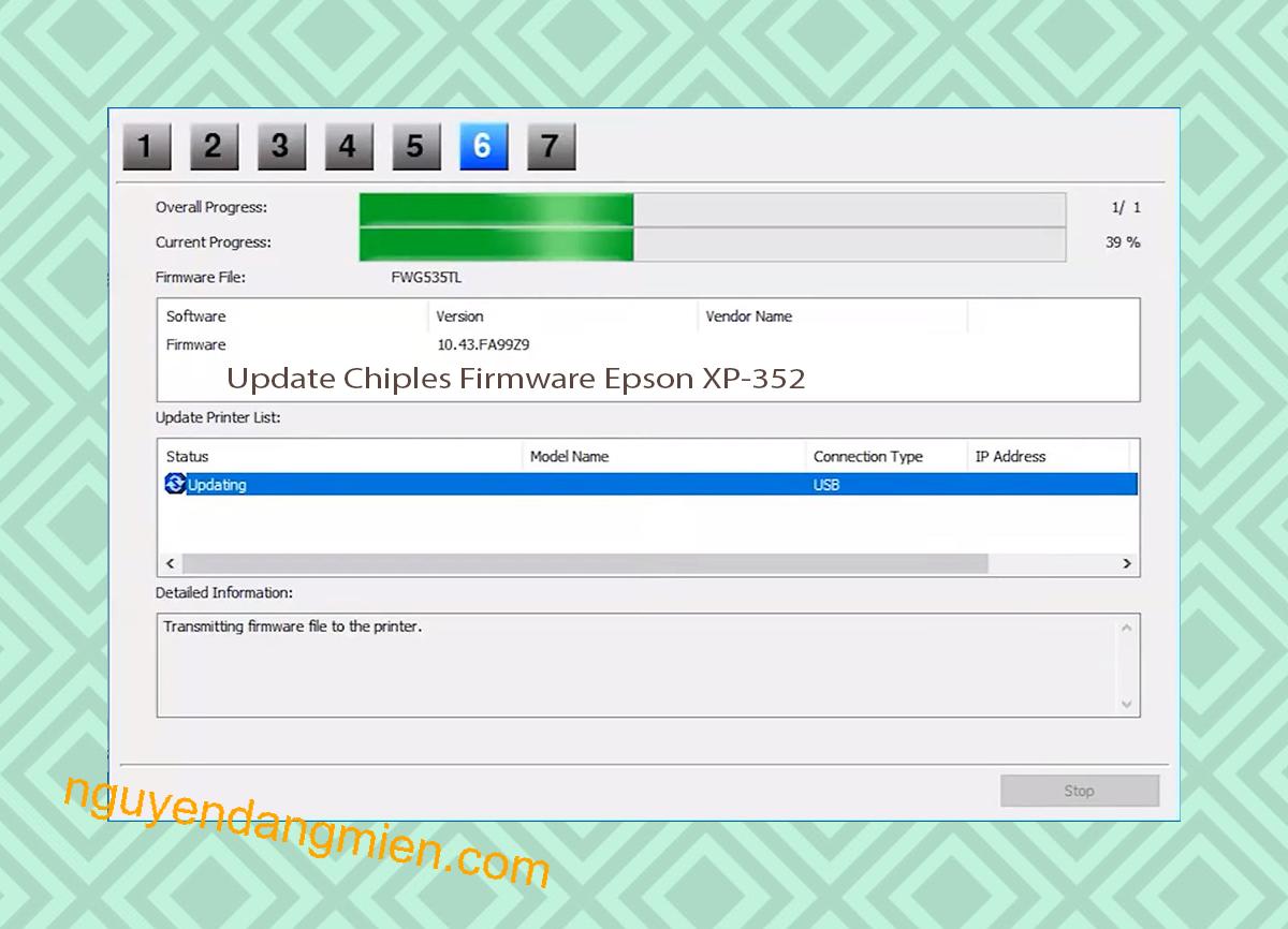 Update Chipless Firmware Epson XP-352 9