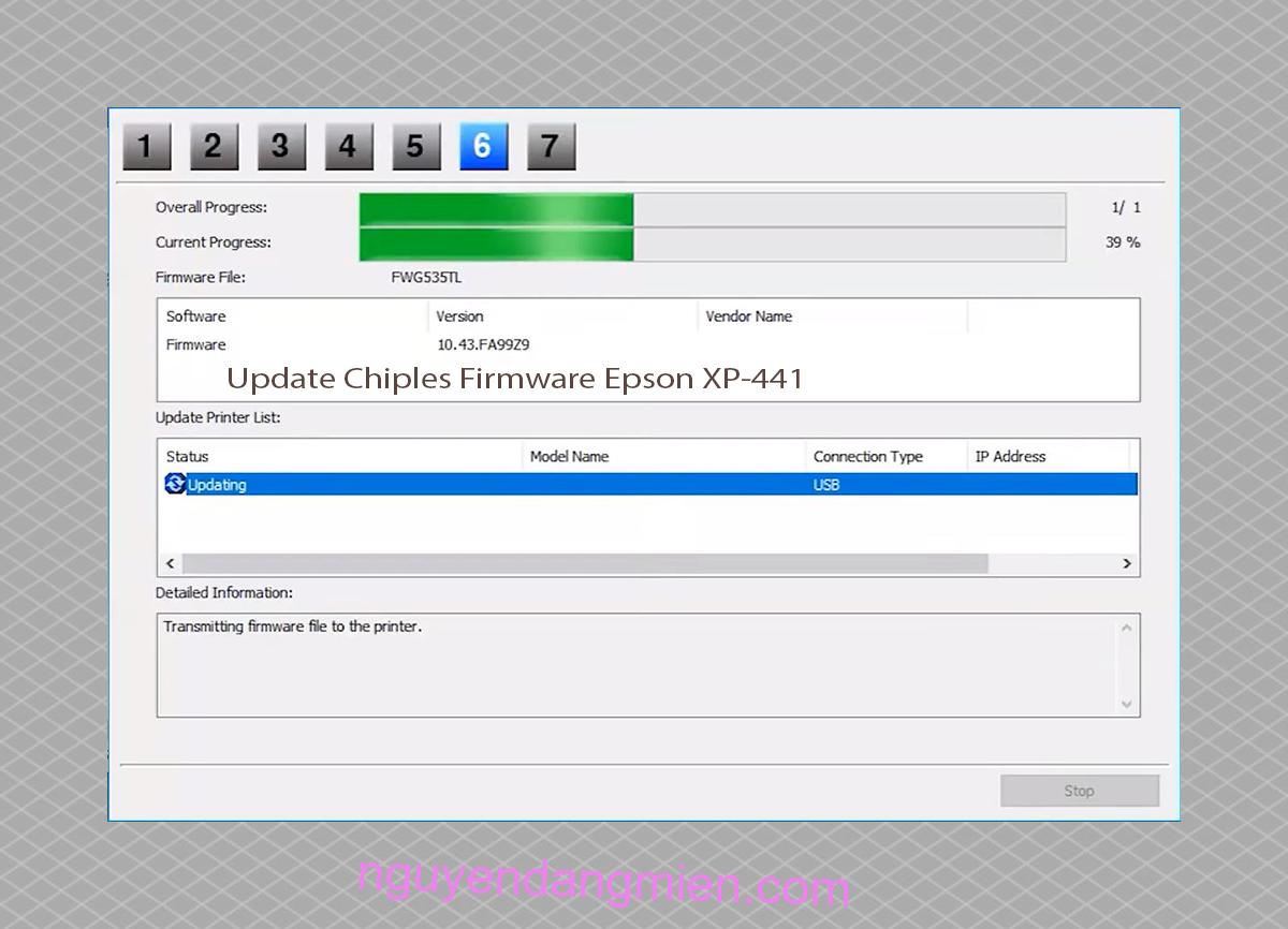 Update Chipless Firmware Epson XP-441 9