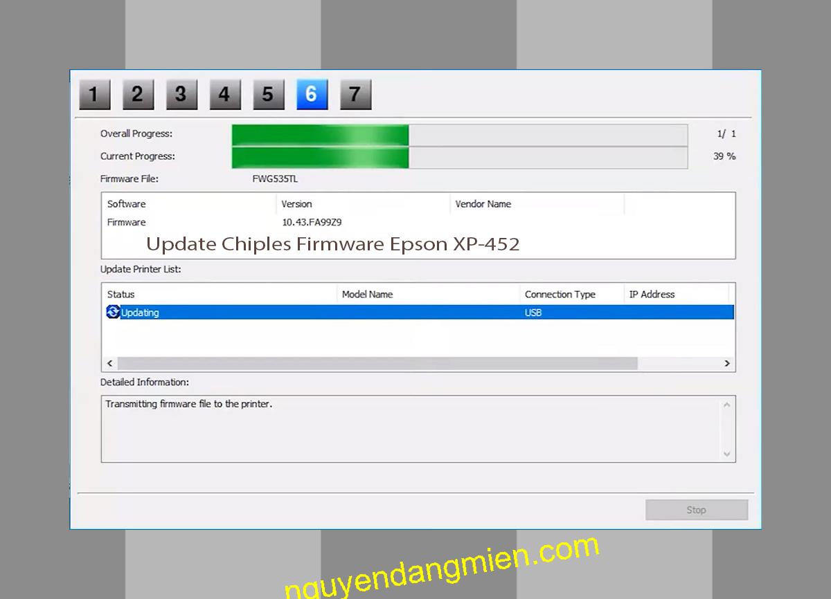 Update Chipless Firmware Epson XP-452 9