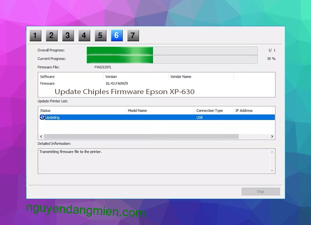 Update Chipless Firmware Epson XP-630 9