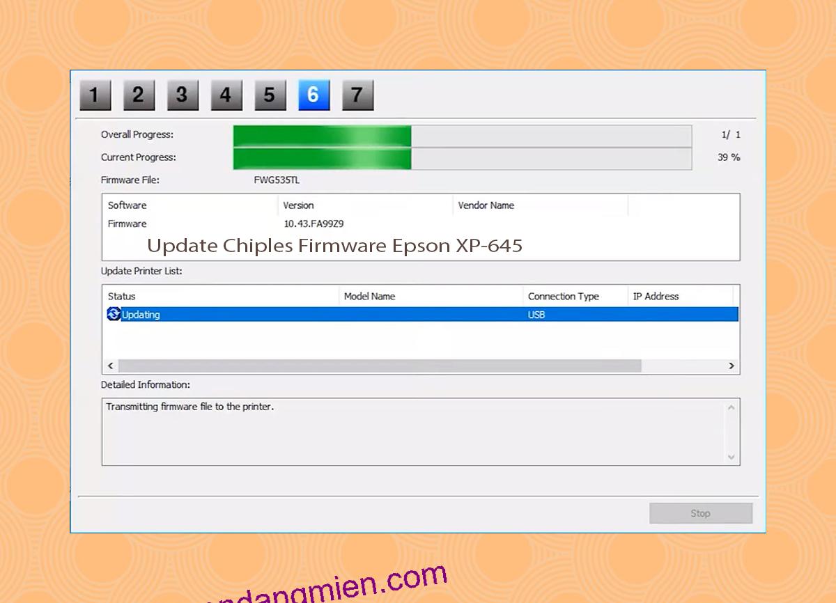 Update Chipless Firmware Epson XP-645 9
