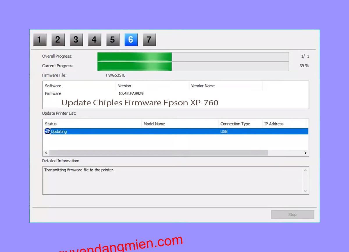 Update Chipless Firmware Epson XP-760 9