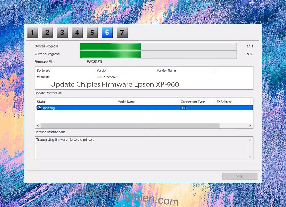 Update Chipless Firmware Epson XP-960 9