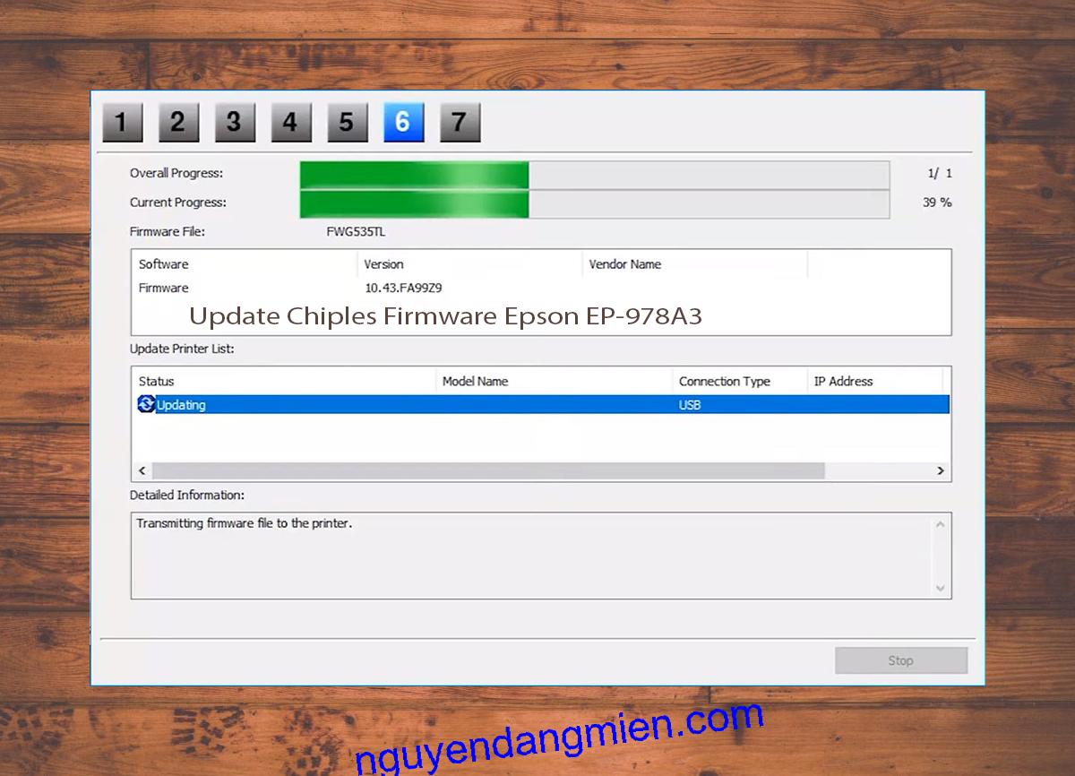 Update Chipless Firmware Epson EP-978A3 9
