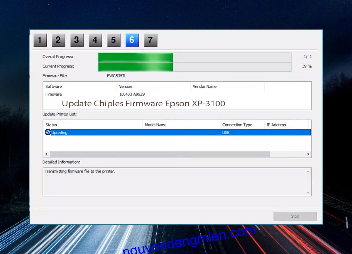 Update Chipless Firmware Epson XP-3100 9