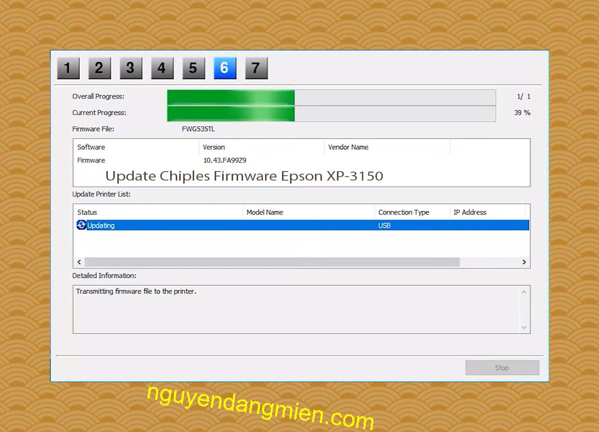 Update Chipless Firmware Epson XP-3150 9