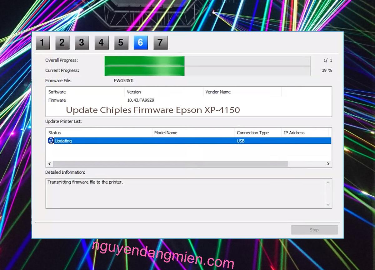 Update Chipless Firmware Epson XP-4150 9
