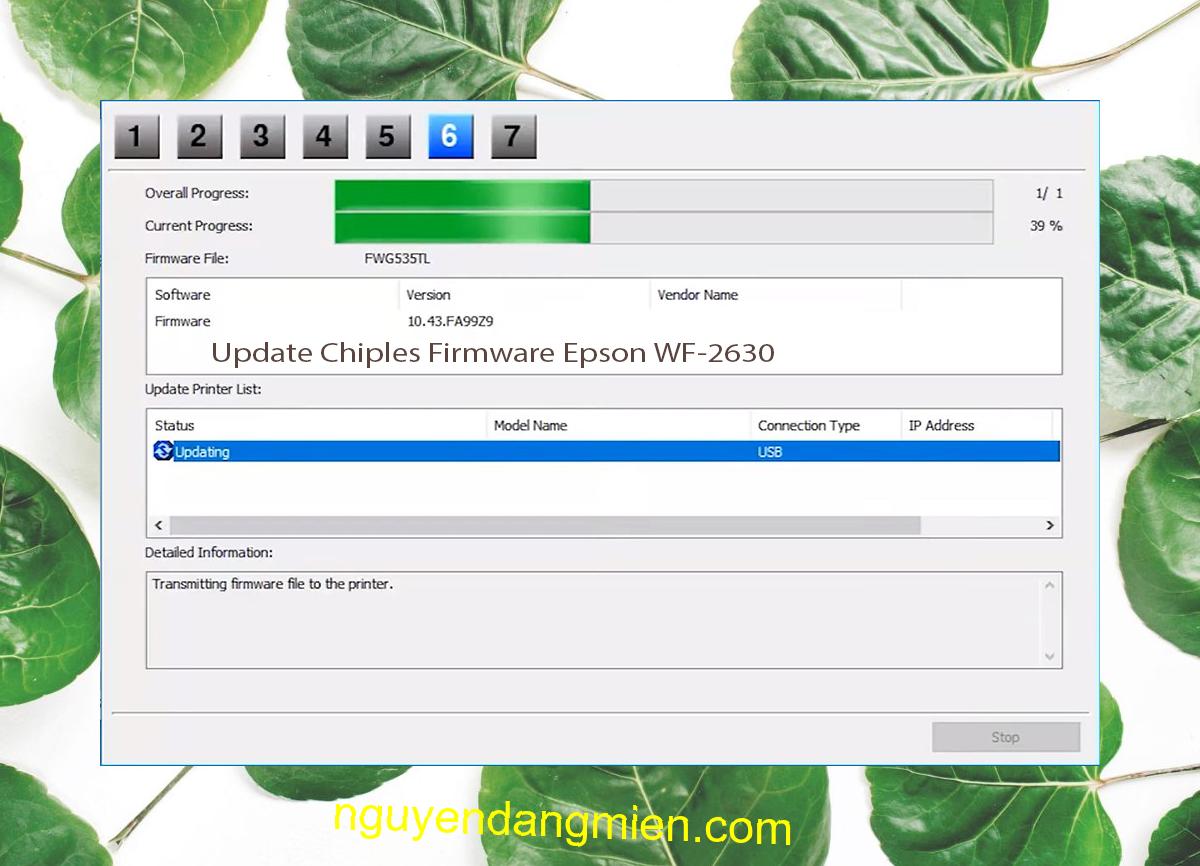 Update Chipless Firmware Epson WF-2630 9