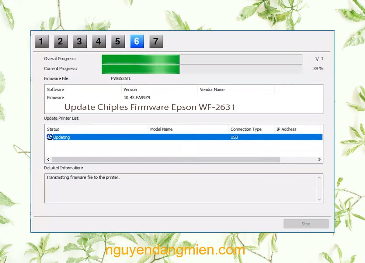 Update Chipless Firmware Epson WF-2631 9