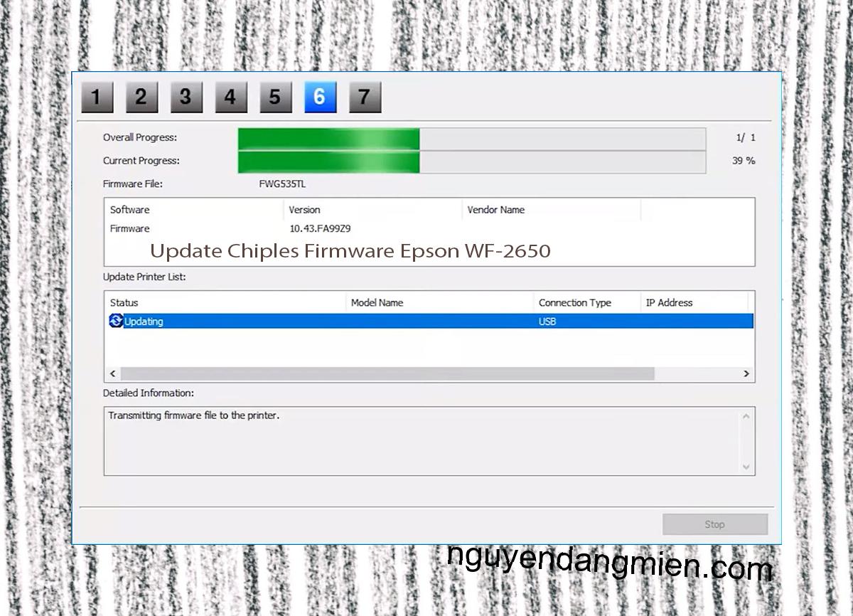 Update Chipless Firmware Epson WF-2650 9