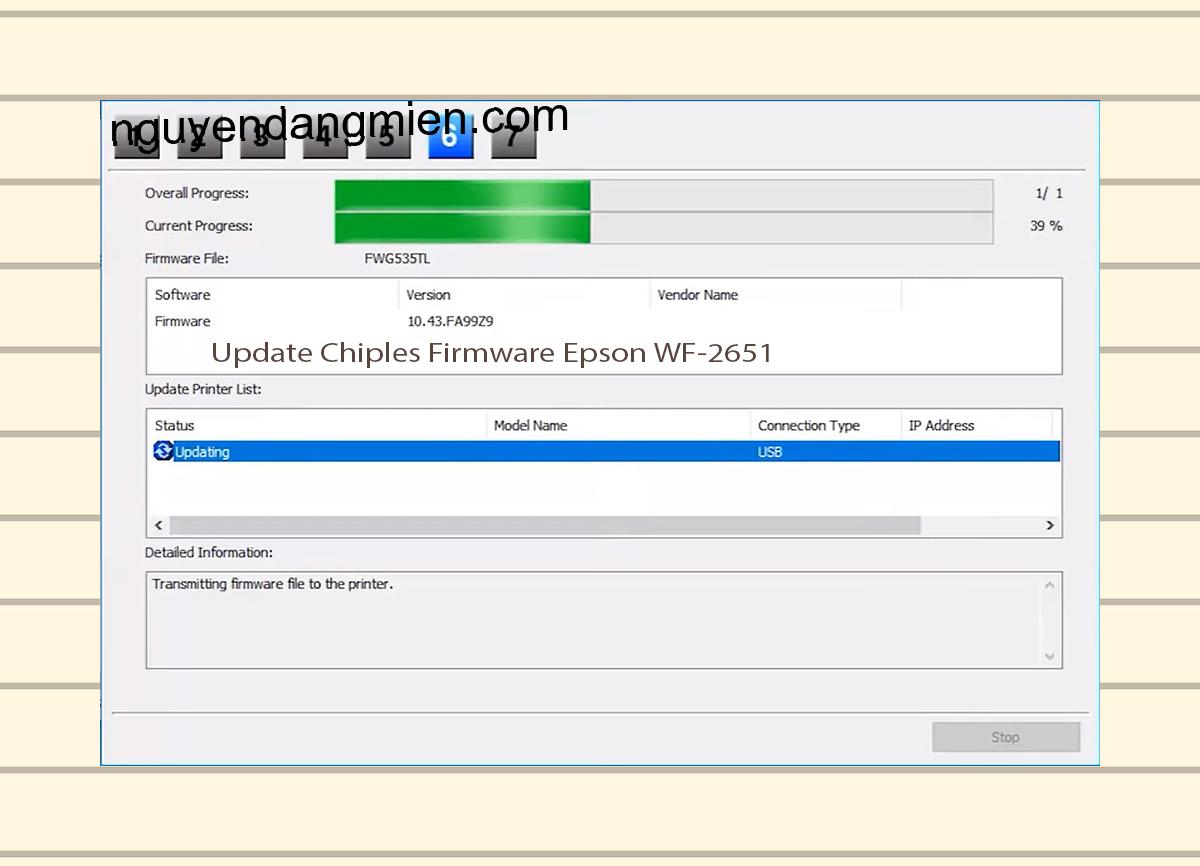 Update Chipless Firmware Epson WF-2651 9