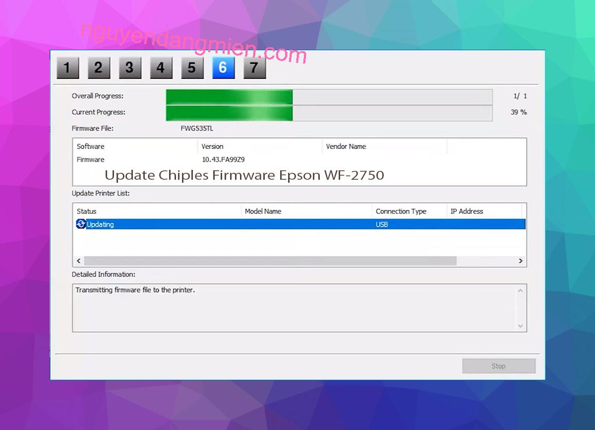 Update Chipless Firmware Epson WF-2750 9