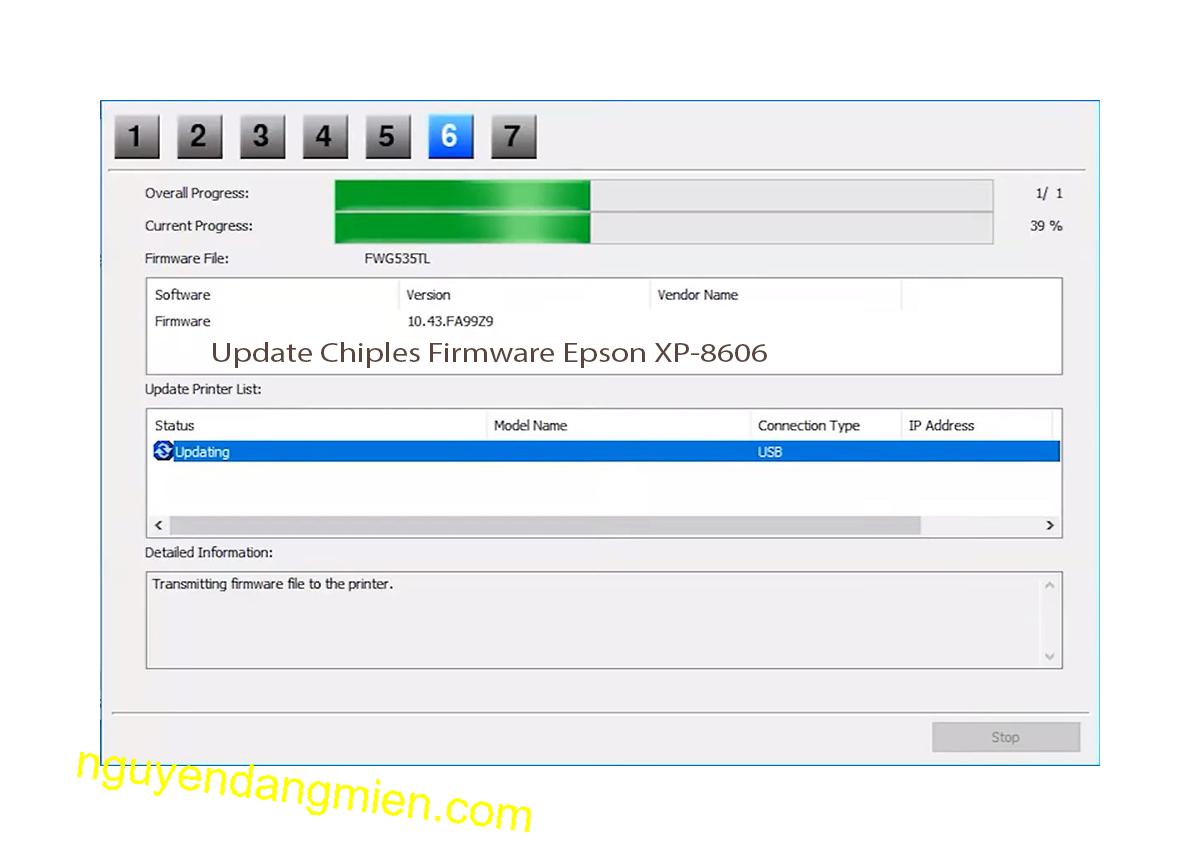 Update Chipless Firmware Epson XP-8606 9