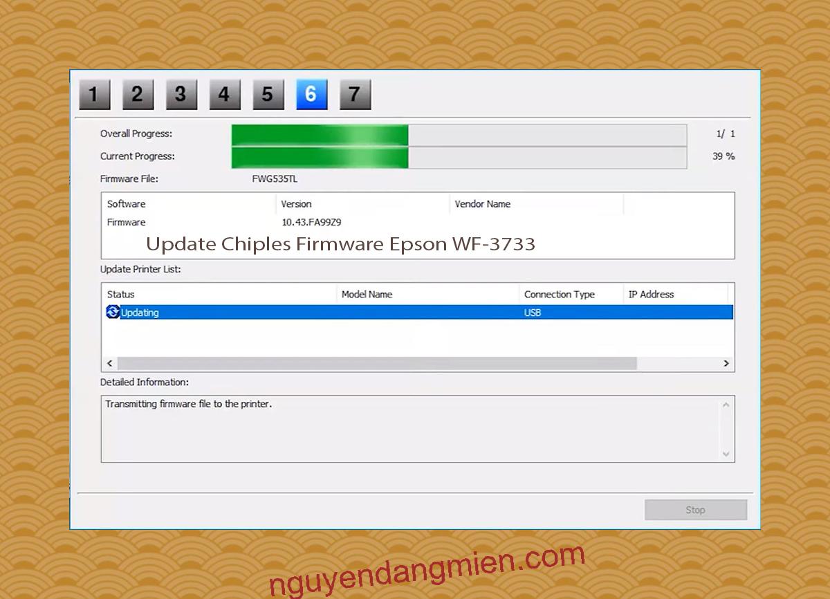 Update Chipless Firmware Epson WF-3733 9