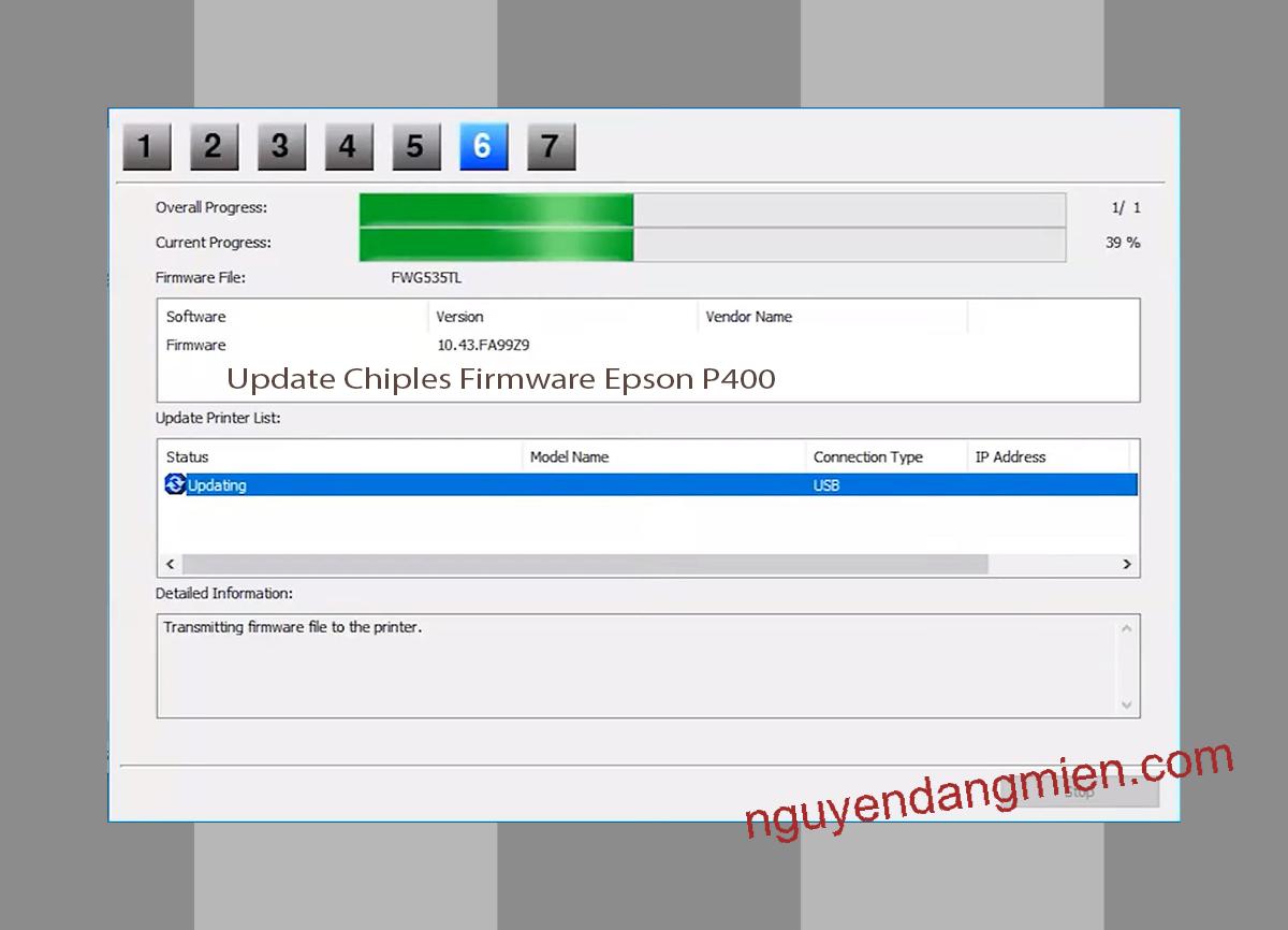 Update Chipless Firmware Epson P400 9