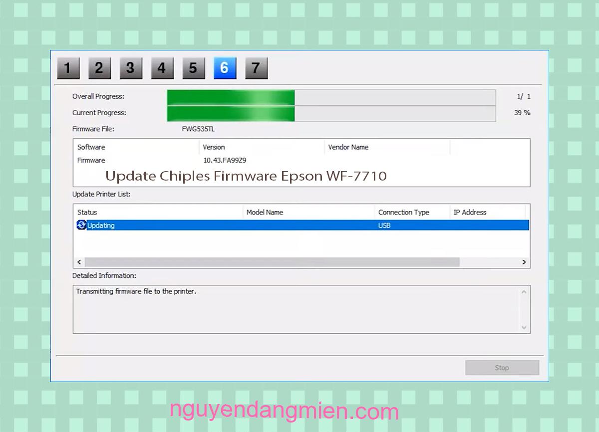 Update Chipless Firmware Epson WF-7710 9
