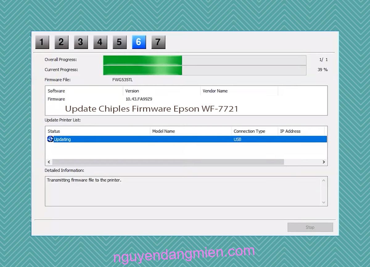 Update Chipless Firmware Epson WF-7721 9