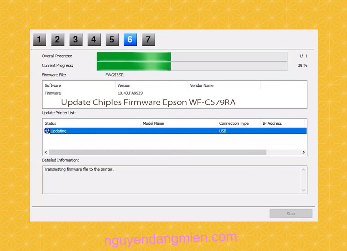 Update Chipless Firmware Epson WF-C579RA 9