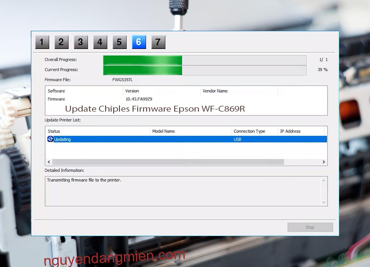 Update Chipless Firmware Epson WF-C869R 9