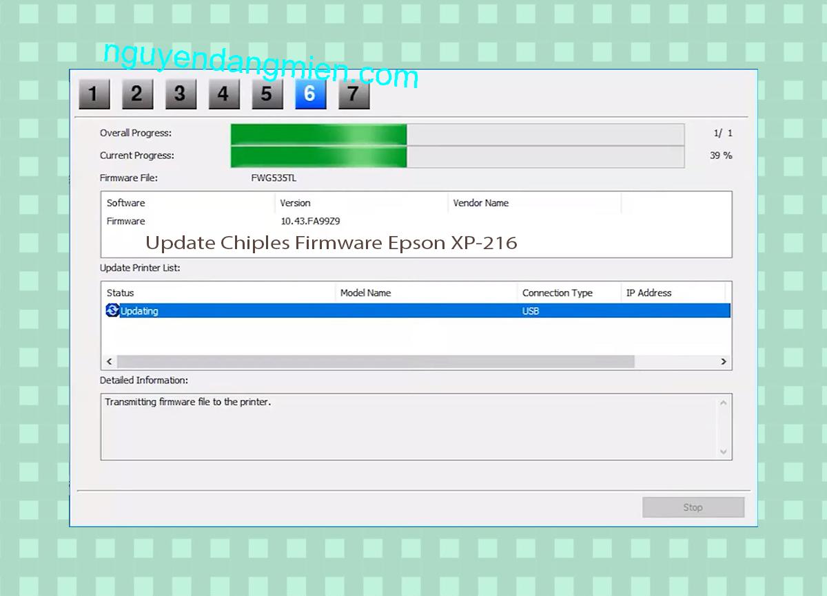Update Chipless Firmware Epson XP-216 9