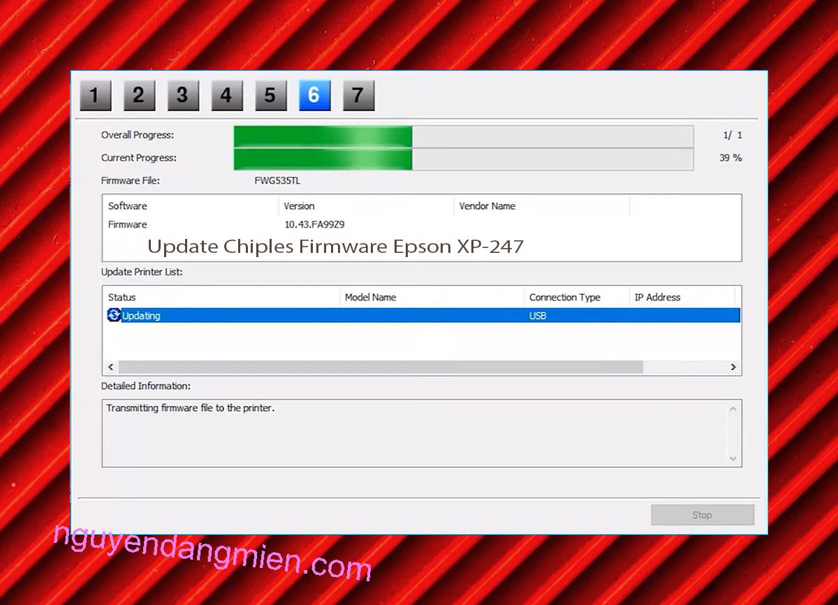 Update Chipless Firmware Epson XP-247 9