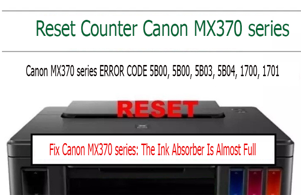 sửa máy in  Canon MX370 series không in được