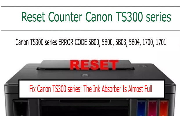 sửa máy in  Canon TS300 series không in được